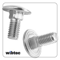 Schlossschrauben M6x25 Edelstahl A2 mit Vierkantansatz Vollgewinde DIN 603