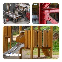 Schlossschrauben M6x110 Edelstahl A2 mit Vierkantansatz Vollgewinde DIN 603