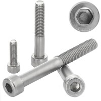Zylinderschrauben mit Innensechskant M4x20 Edelstahl A2 Vollgewinde DIN 912 / ISO 4762