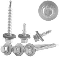 Bohrschrauben 5,5x38 mm mm Edelstahl A2 mit Sechskantkopf...