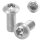 Linsenkopfschrauben M5x12 Edelstahl A2 mit Innensechsrund (TX), Vollgewinde ISO 7380