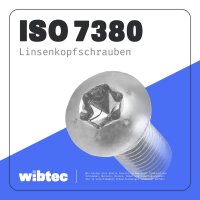 Linsenkopfschrauben M6x12 Innensechsrund (TX) Edelstahl A2 ISO 7380-1 - Linsenschraube (Vollgewinde)