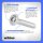 Linsenkopfschrauben M6x16 Edelstahl A2 mit Flansch und Innensechsrund (TX), Vollgewinde ISO 7380