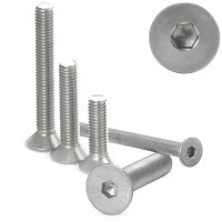 Senkkopfschrauben M6x40 Edelstahl A2 mit Innensechskant,...