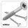 Pozi Spanplattenschrauben 4,5x40 mm Edelstahl A2 Senkkopf Kreuzschlitz (PZ), Teilgewinde