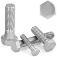 Sechskantschrauben mit Schaft M5x60 Edelstahl A2...