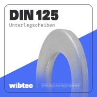 Unterlegscheiben 2,8 (M2,6) DIN 125 Edelstahl A2