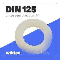Unterlegscheiben 5,3 (M5) DIN 125 Polyamid PA