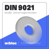 Große Unterlegscheiben DIN 9021 Edelstahl A2