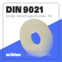 Große Unterlegscheiben DIN 9021 Polyamid PA