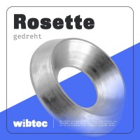 Rosette (gedreht) für M 5 Edelstahl A2 (NF E 27-619)