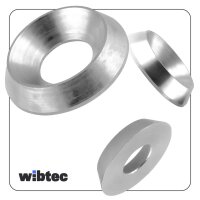 Rosette (gedreht) für M 6 Edelstahl A2