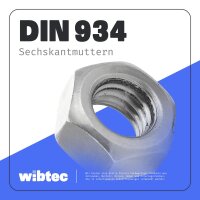 Sechskantmuttern DIN 934 Edelstahl A2