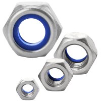 Sechskantmuttern M5 niedrige Form, selbstsichernd,...