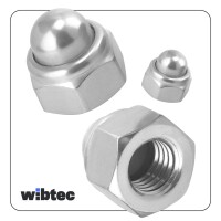 Hutmuttern M12 selbstsichernd mit nichtmetallischem Klemmteil DIN 986 Edelstahl A2