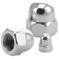Hutmuttern M12 hohe Form Edelstahl A2 DIN 1587 -...