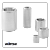 Distanzhülse 8x4,3x3mm Aluminium - Abstandshülse