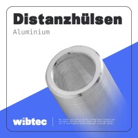 Distanzhülse 8x6x40 Rohr nahtlos, Aluminium