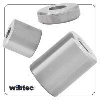 Distanzhülse 10x5,5x15mm aus Vollmaterial Edelstahl A2 - Abstandshülse