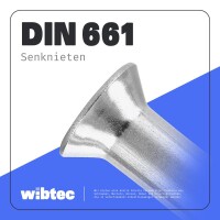 Senknieten DIN 661