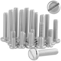 Flachkopfschrauben M5 X 20 mit Schlitz DIN 85 Edelstahl A2