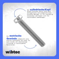Zylinderschrauben M4x10 Schlitz Edelstahl A2 DIN 84 - Schlitzschraube
