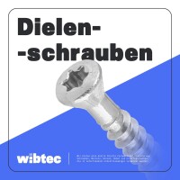 Dielenschrauben TX-10 mit Linsenkopf, Edelstahl A2