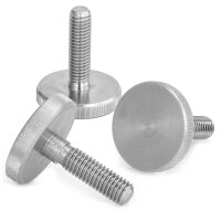 Rändelschrauben M3x16 niedrige Form Edelstahl A2 DIN 653 - Griffschraube