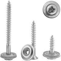Spenglerschrauben 4,5x60mm Kreuzschlitz PZ mit U-Scheibe...