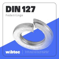 Federringe M8 Edelstahl A2 DIN 127 - Sprengring