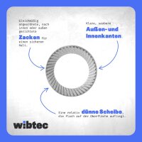 SCHNORR-Sicherungsscheibe Edelstahl A2, Form S (Standard)