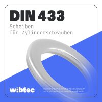 Scheiben für Zylinderschrauben M5 Edelstahl A2 DIN 433 - Unterlegscheibe