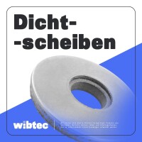 Dichtscheiben mit grauem EPDM 8,4X25 Edelstahl A2