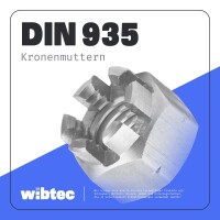 Kronenmuttern M20 DIN 935 Edelstahl A2