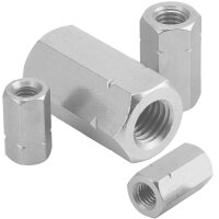 Sechskantmuttern, 3 d hoch DIN 6334 A2