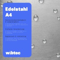 Ring geschweißt, poliert, Edelstahl A4