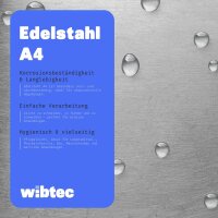 Ring 3x20mm geschweißt poliert Edelstahl A4 - Rundring
