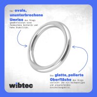 Ring 3x30mm geschweißt poliert Edelstahl A4 - Rundring