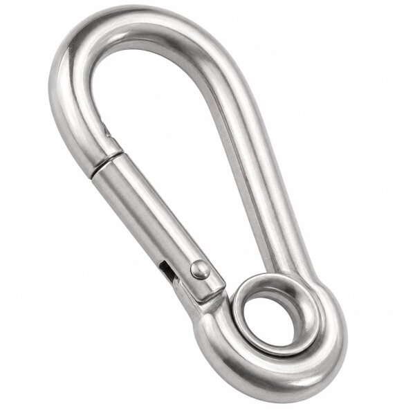 Karabinerhaken Kausche Edelstahl A4