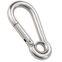 Karabinerhaken Kausche Edelstahl A4