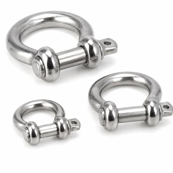 Schäkel Edelstahl A4 DIN 82101 - geschweift