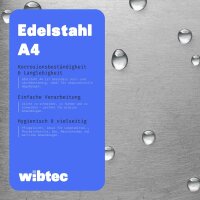 Augbolzen mit metrischem Gewinde Edelstahl A4