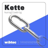 Kette 2 mm kurzgliedrig Edelstahl A4 DIN 766 - Edelstahlkette