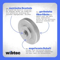 Rändelmuttern niedr. Form M4 Edelstahl A1 DIN 467 - Griffmutter