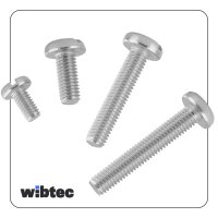 Flachkopfschrauben M6x20 Schlitz Edelstahl A2 DIN 85 - Schlitzschraube
