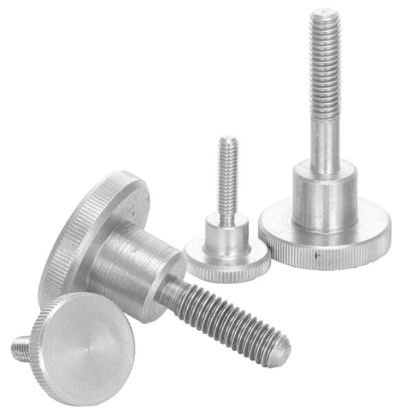 Rändelschrauben M5 X 6 hohe Form DIN 464 Edelstahl A1