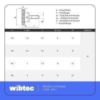 Rändelschrauben M5 X 6 hohe Form DIN 464 Edelstahl A1