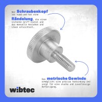 Rändelschrauben M5 X 6 hohe Form DIN 464 Edelstahl A1