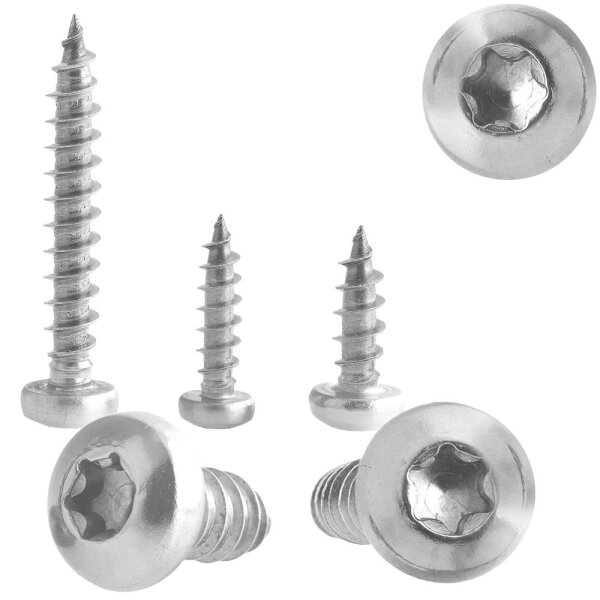 Rundkopf-Spanplattenschrauben mit verstärktem Kopf Edelstahl A2