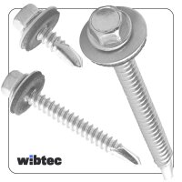 Bohrschrauben DIN 7504 Sechskantkopf mit Bund und Dichtscheibe (Form K) Edelstahl A2